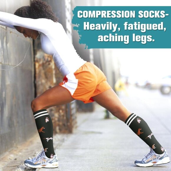 Compression Socks for Women & Men Circulation6 pairs-Graduated Supports Socks fo - Picture 4 of 7